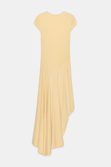 ROBE LONGUE ASYMÉTRIQUE - Vanille de Zara - Image 7