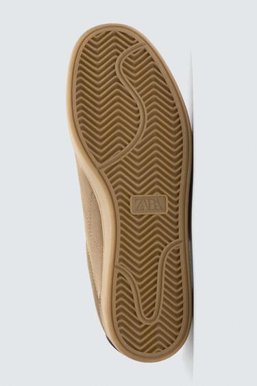 LEATHER TRAINERS - Brown by Zara - Image 6