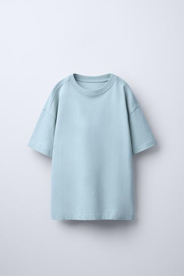 Zara PLAIN SHIRT - Mid-blue