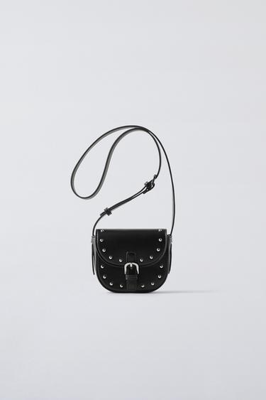 BOLSA A TIRACOLO COM TACHAS - Preto da Zara