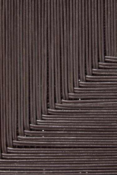 FAUTEUIL BOIS ET CUIR TRESSÉ - Marron foncé de Zara - Image 2