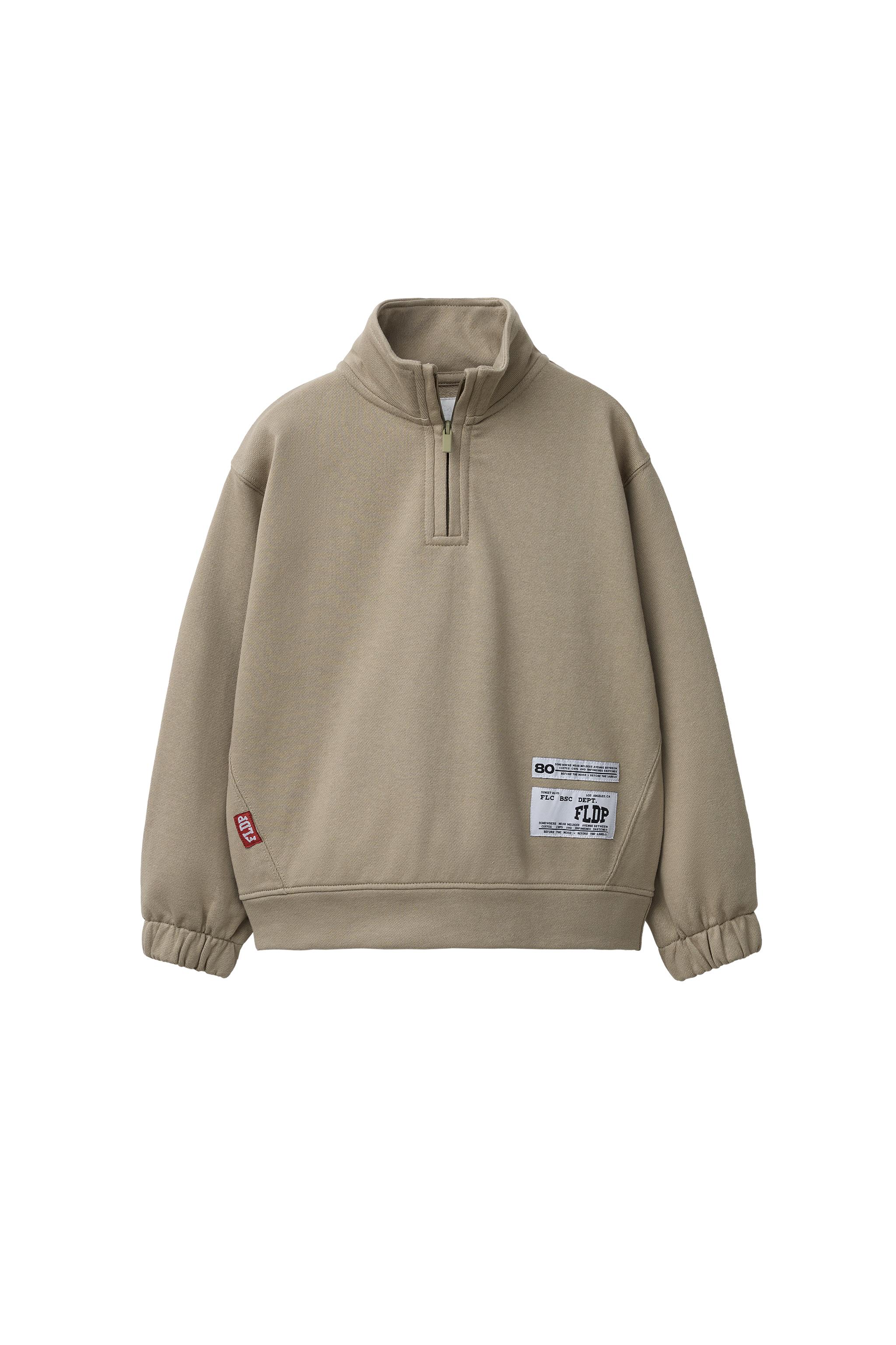 ジェネラルリサーチ　袖下編み上げ MA-1 【L】 Fade Half Lace-up Prime-Over Collared Sweatshirt