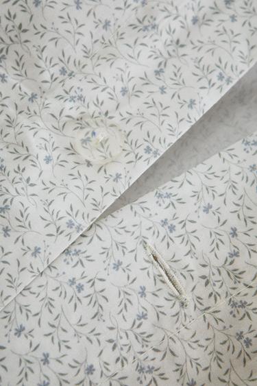 FLORAL PRINT DUVET COVER - Sea green by Zara - Image 3