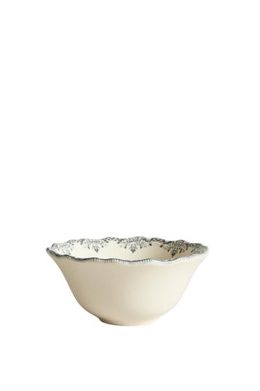 MINI DESSERT BOWL WITH PLACEMENT DESIGN - Blue / Grey by Zara