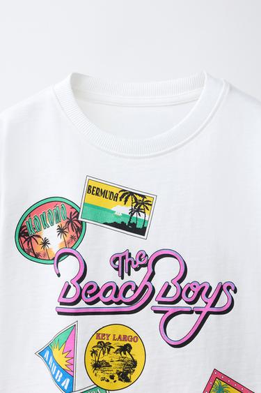 T-SHIRT IMPRIMÉ - Blanc de Zara - Image 2