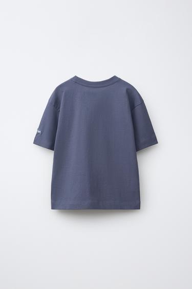 T-SHIRT IMPRIMÉ CHIFFRE - Bleu / Gris de Zara - Image 1