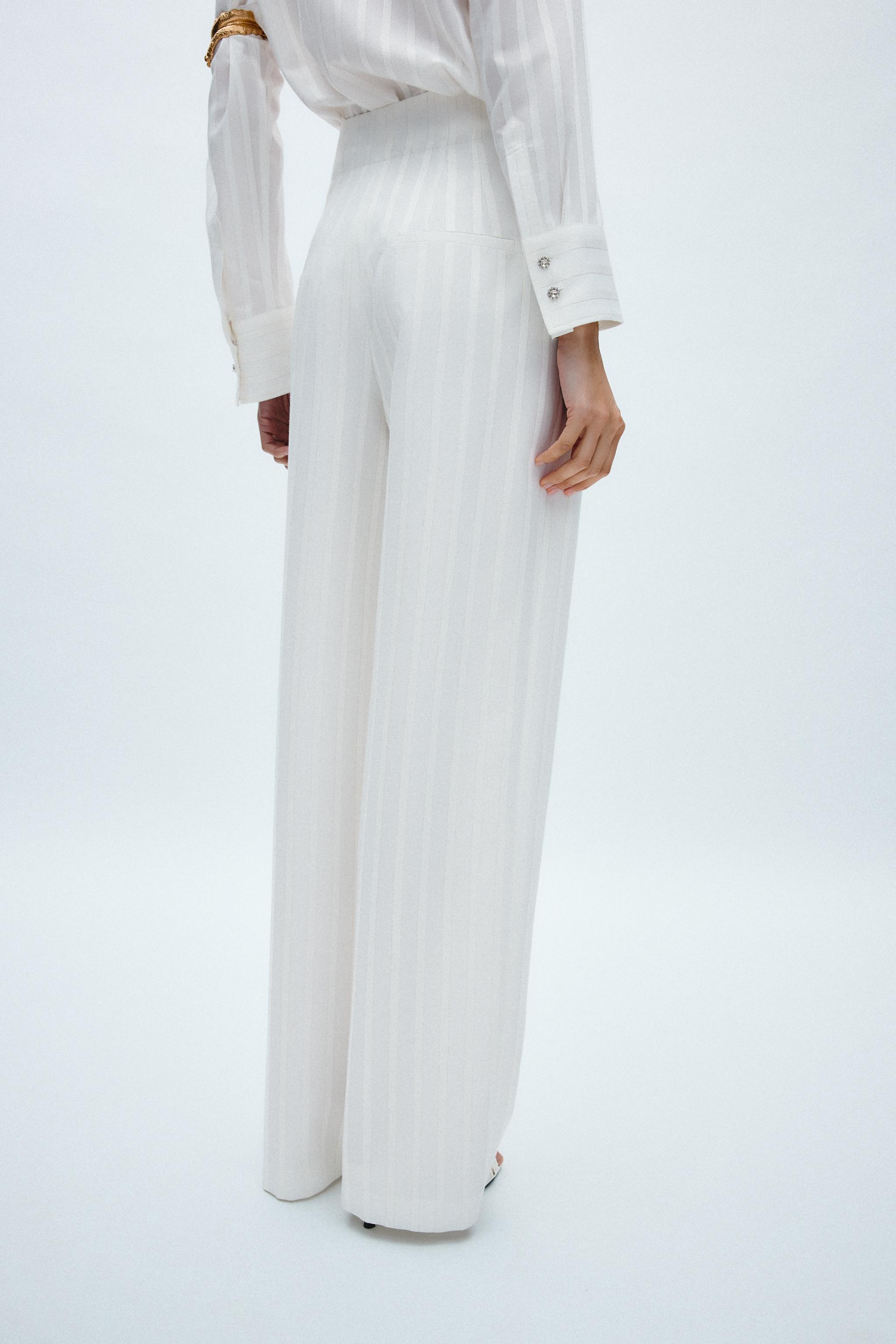 LCDC ♥ WHITE STRING TROUSERS /追跡付 Cos Wide-leg Linen Trousers In White | ModeSens
