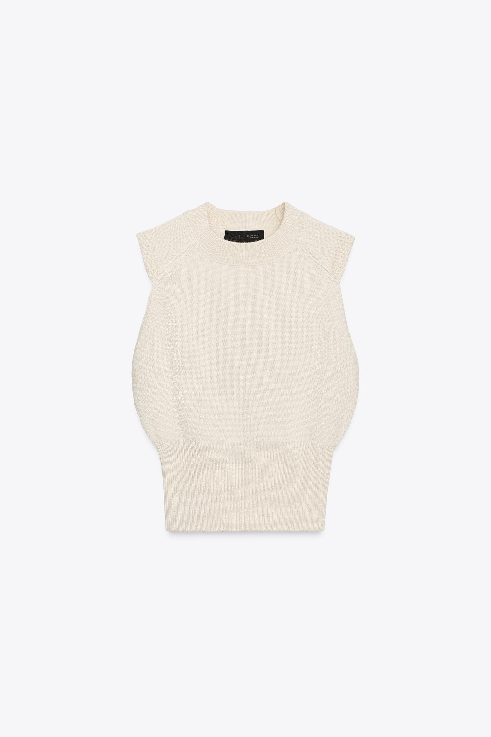 SLEEVELESS KNIT TOP - Eggplant | ZARA United States