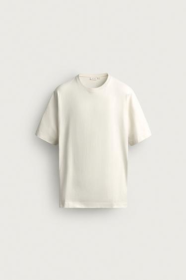 HEAVYWEIGHT BOXY FIT T-SHIRT - Vanilla by Zara