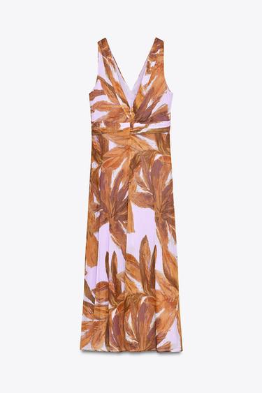 PRINTED MIDI DRESS - Multicoloured by Zara - Image 8