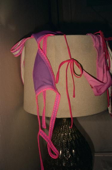 BAS DE BIKINI À MOTIF CONTRASTANT - Fuchsia de Zara - Image 1