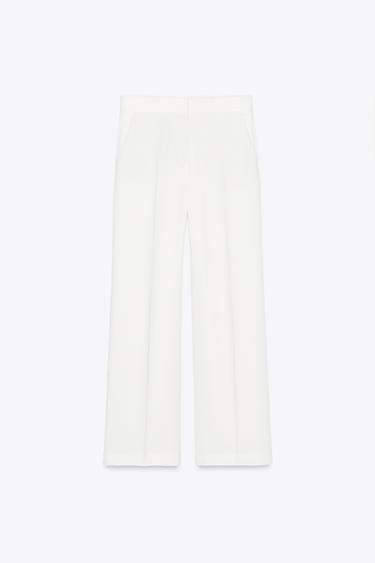 PANTALON LARGE ZW COLLECTION - Écru de Zara - Image 4