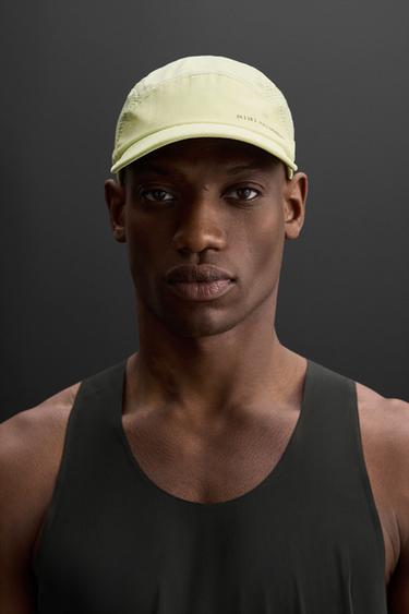 PERFORATED TECHNICAL CAP - Light lime green by Zara - Image 0