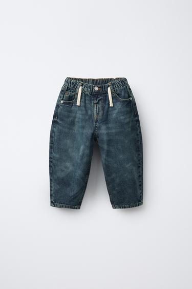 QUẦN JEANS BALLOON KIỂU BẠC MÀU - Xanh dương từ Zara