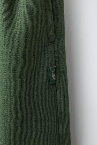 PLAIN JOGGING TROUSERS - Mid-green by Zara