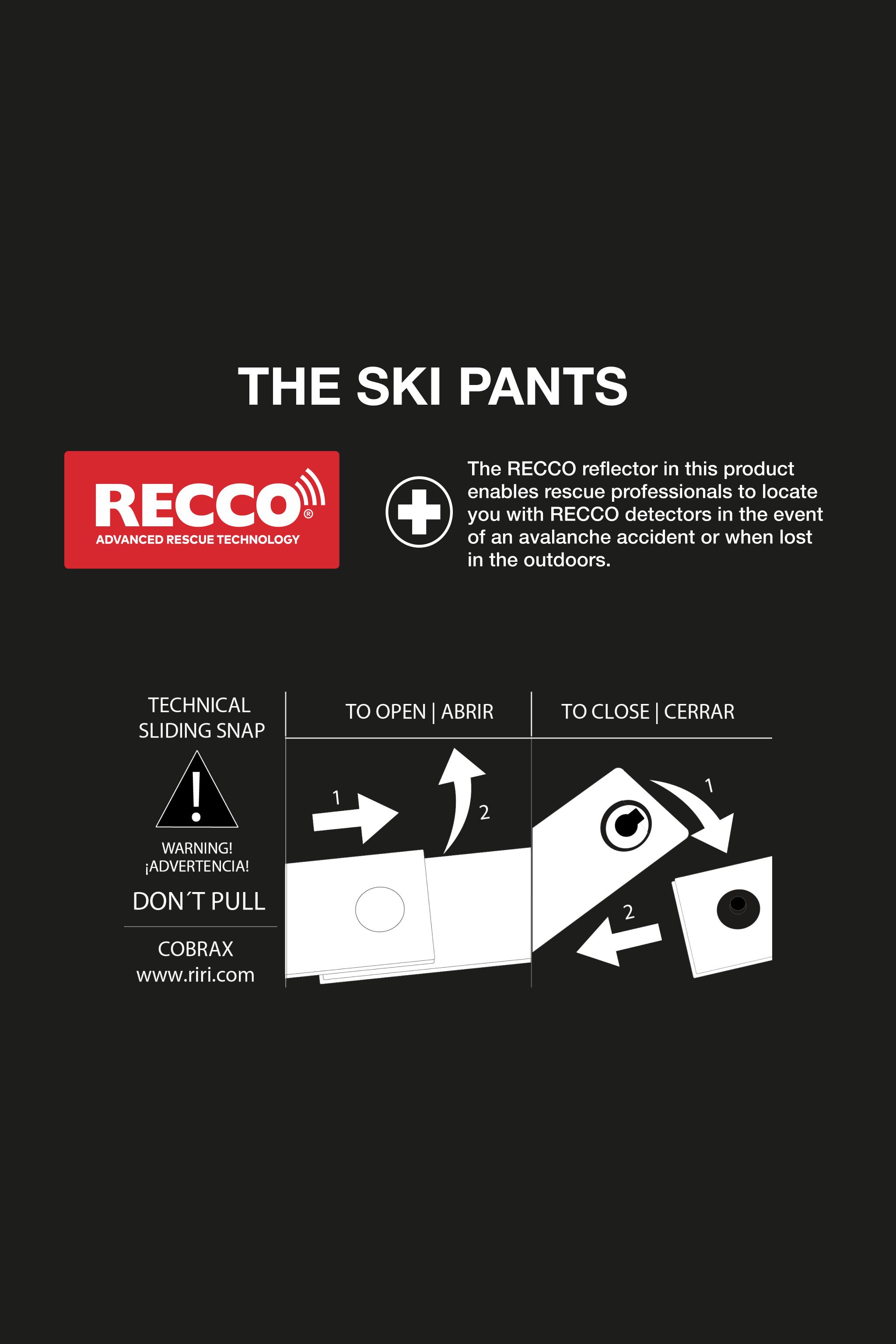 WATER RESISTANT AND WIND PROTECTION フレアパンツ RECCO