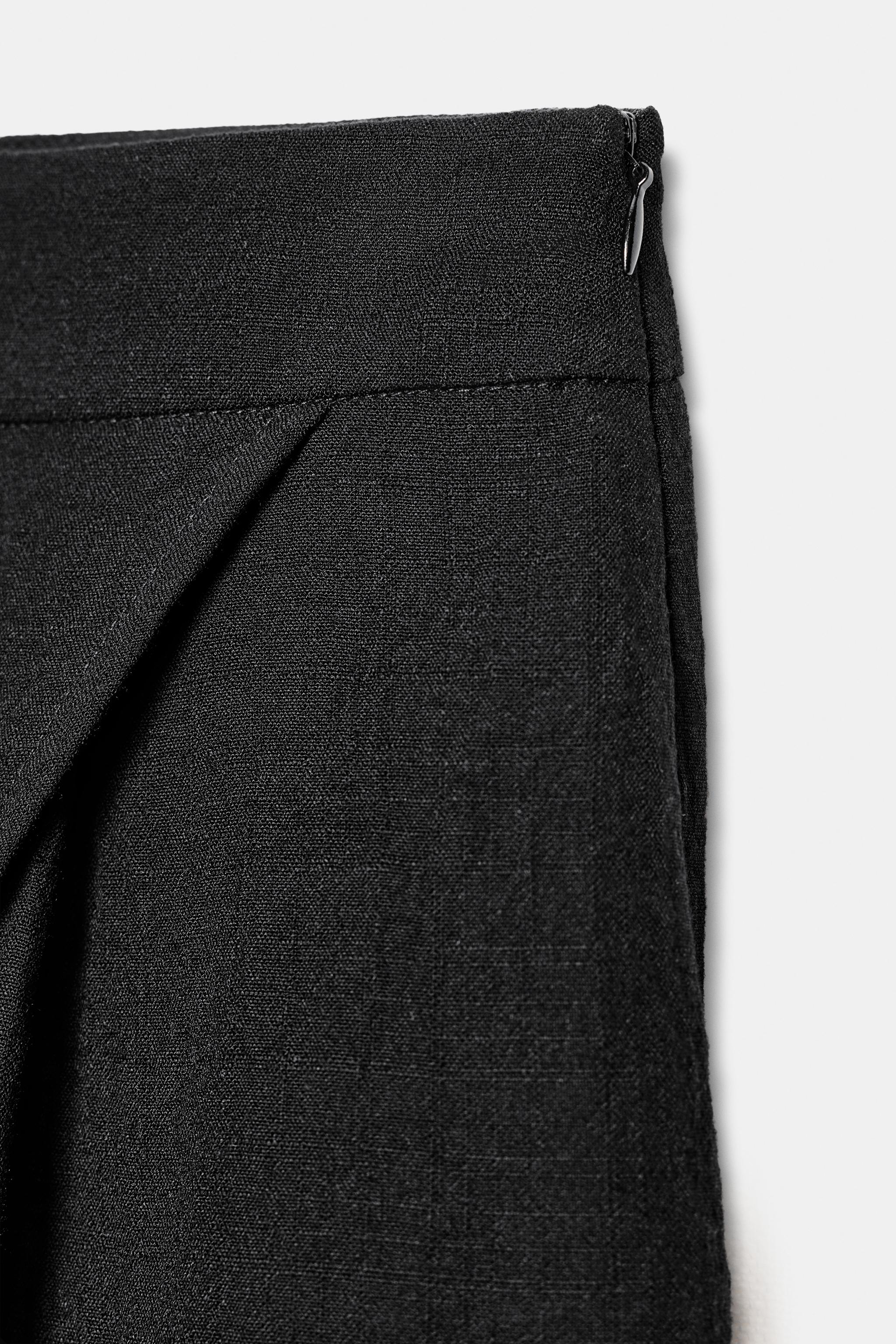 WRAP FRONT WIDE LEG PANTS