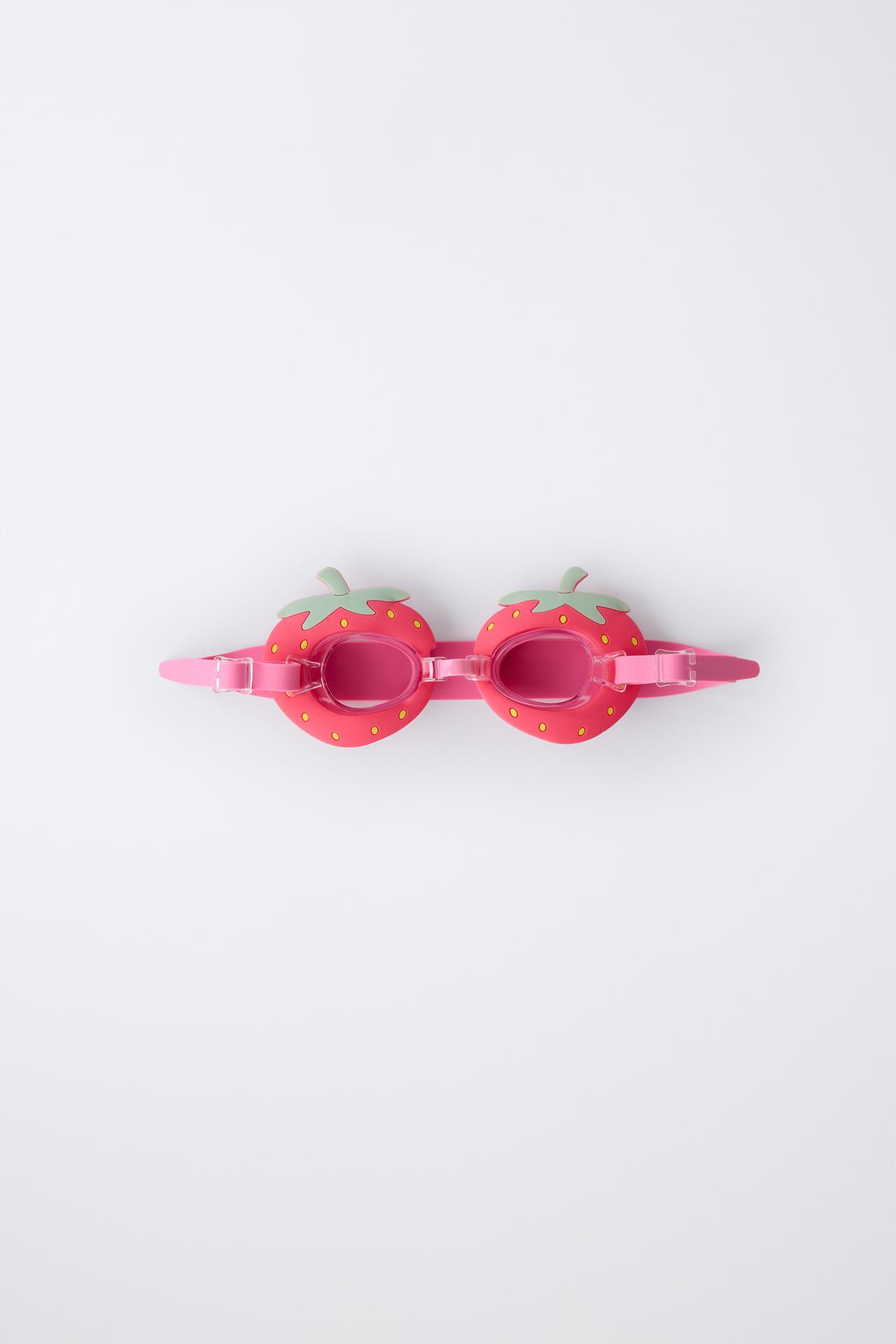 STRAWBERRY SWIM GOGGLES — Red