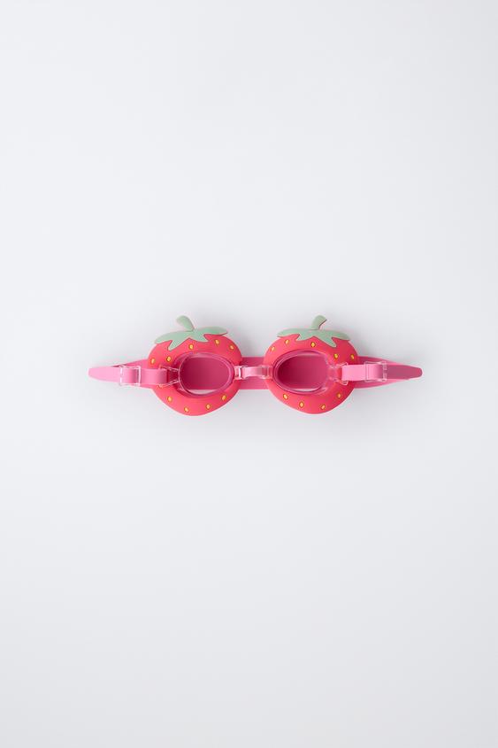 Zara STRAWBERRY SWIM GOGGLES - Red - Image 0