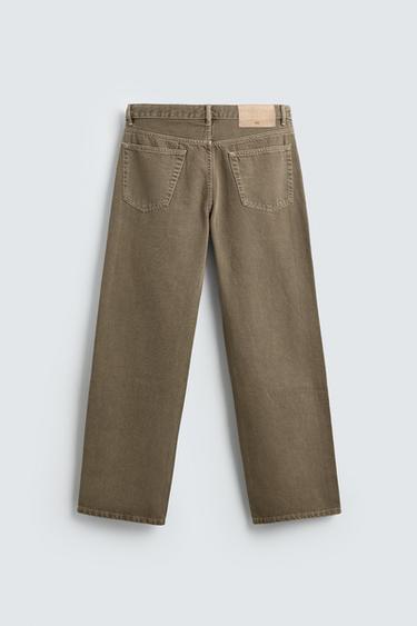 STRAIGHT-LEG JEANS - Brown / Taupe by Zara - Image 6