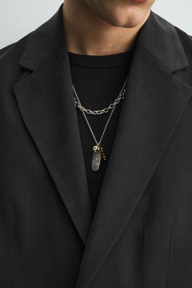 PACK OF 2 COMBINED NECKLACES - Silver by Zara - Image 1