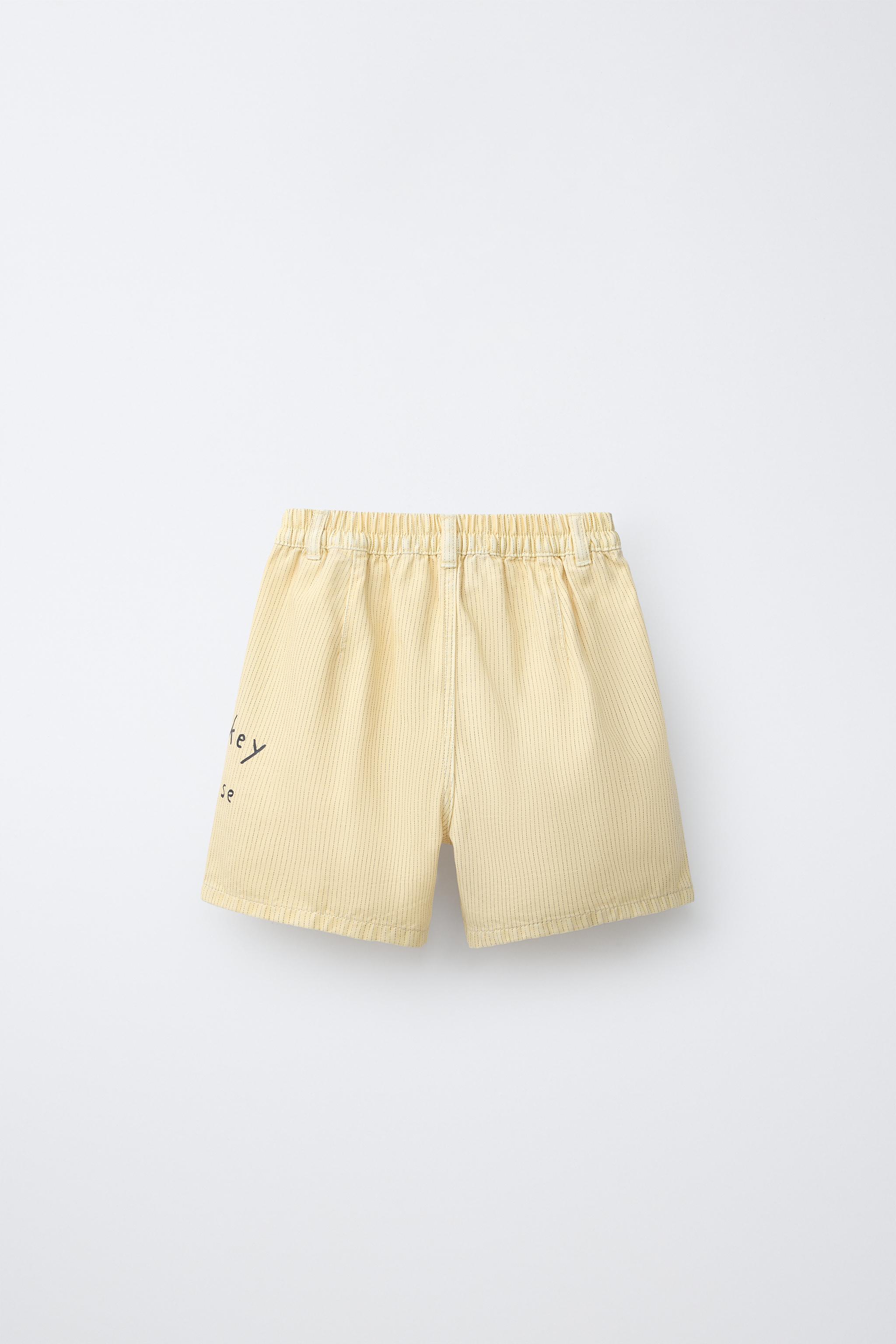 STRIPED MICKEY MOUSE © DISNEY CANVAS SHORTS