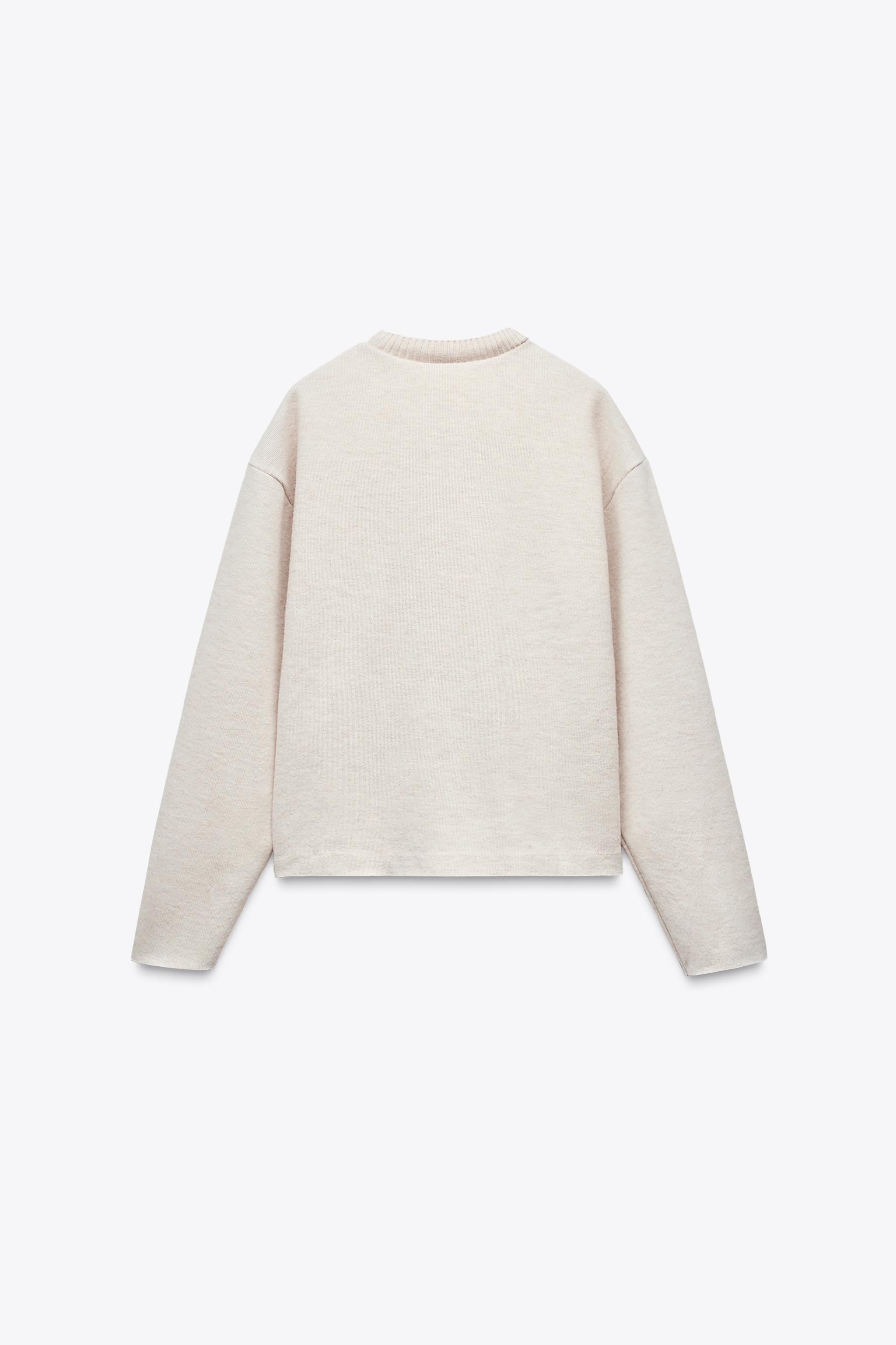 ★ZARA★Heart Button Padded Jumper★Cream 3046/533/712 SOFT FEEL RIBBED CARDIGAN - Black | ZARA United States