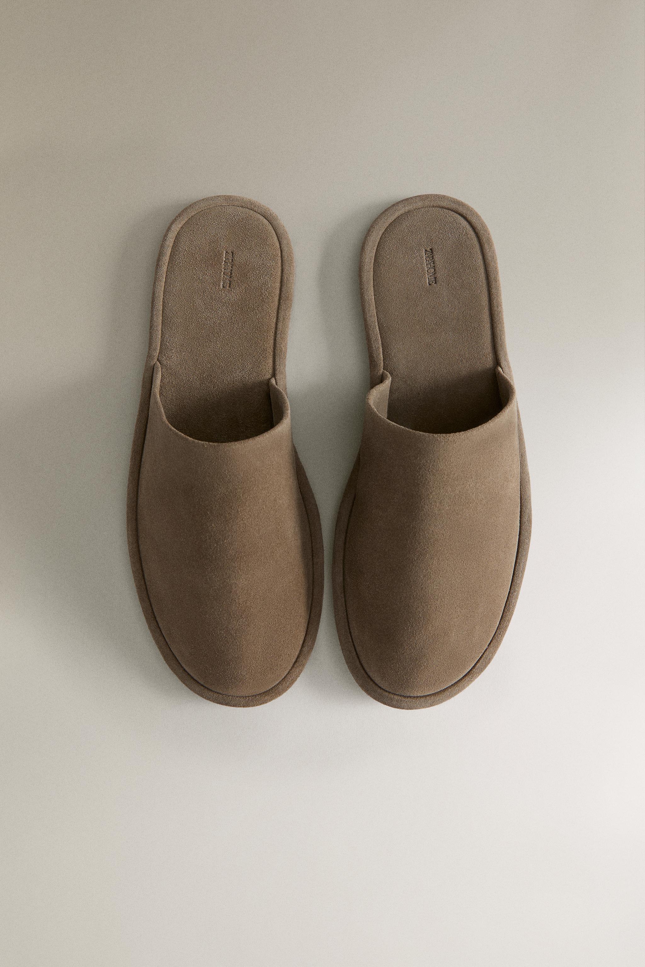 LEATHER MULE SLIPPERS