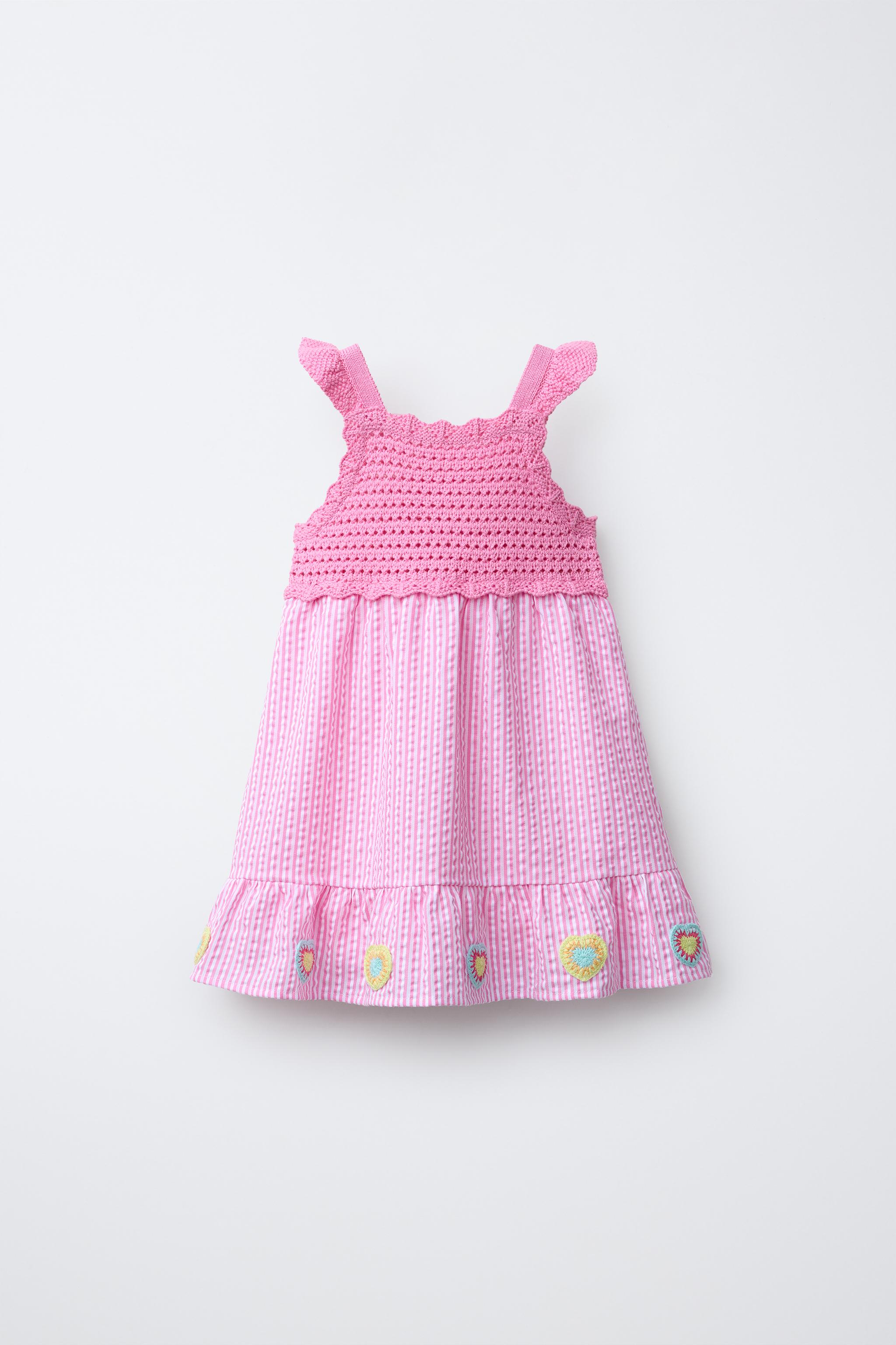 HEART KNIT DRESS - Pink | ZARA United States