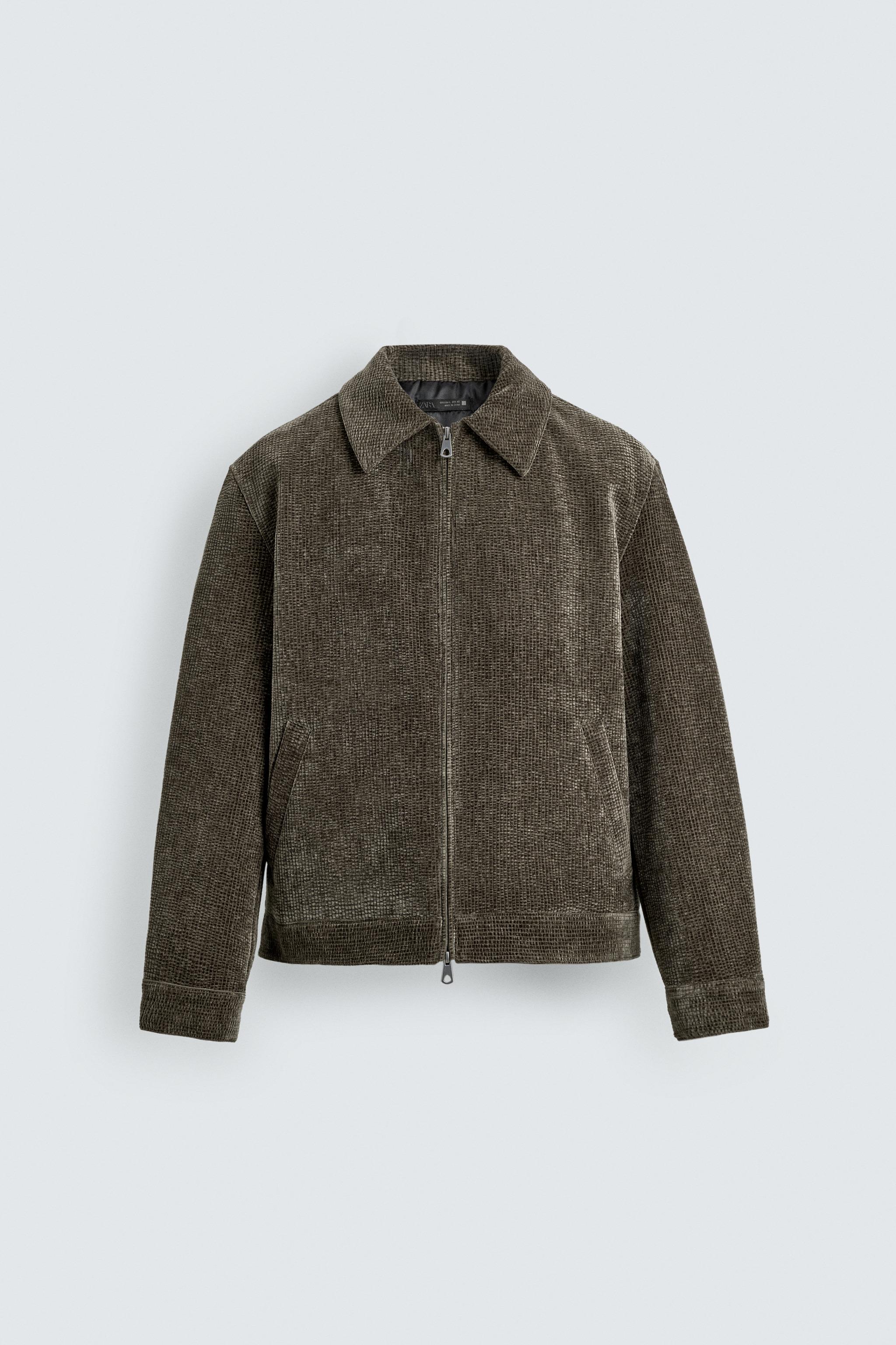 ZARA　完売品　コーデュロイ パフジャケット グリーン　XL コーデュロイ パフジャケット - モスグリーン | ZARA Japan / 日本