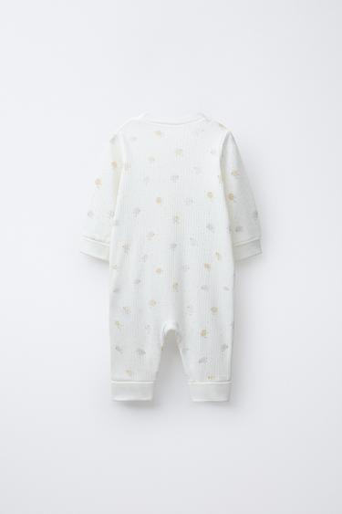 PYJAMA UNE PIÈCE POUSSINS PIEDS CONVERTIBLES - Écru de Zara - Image 3