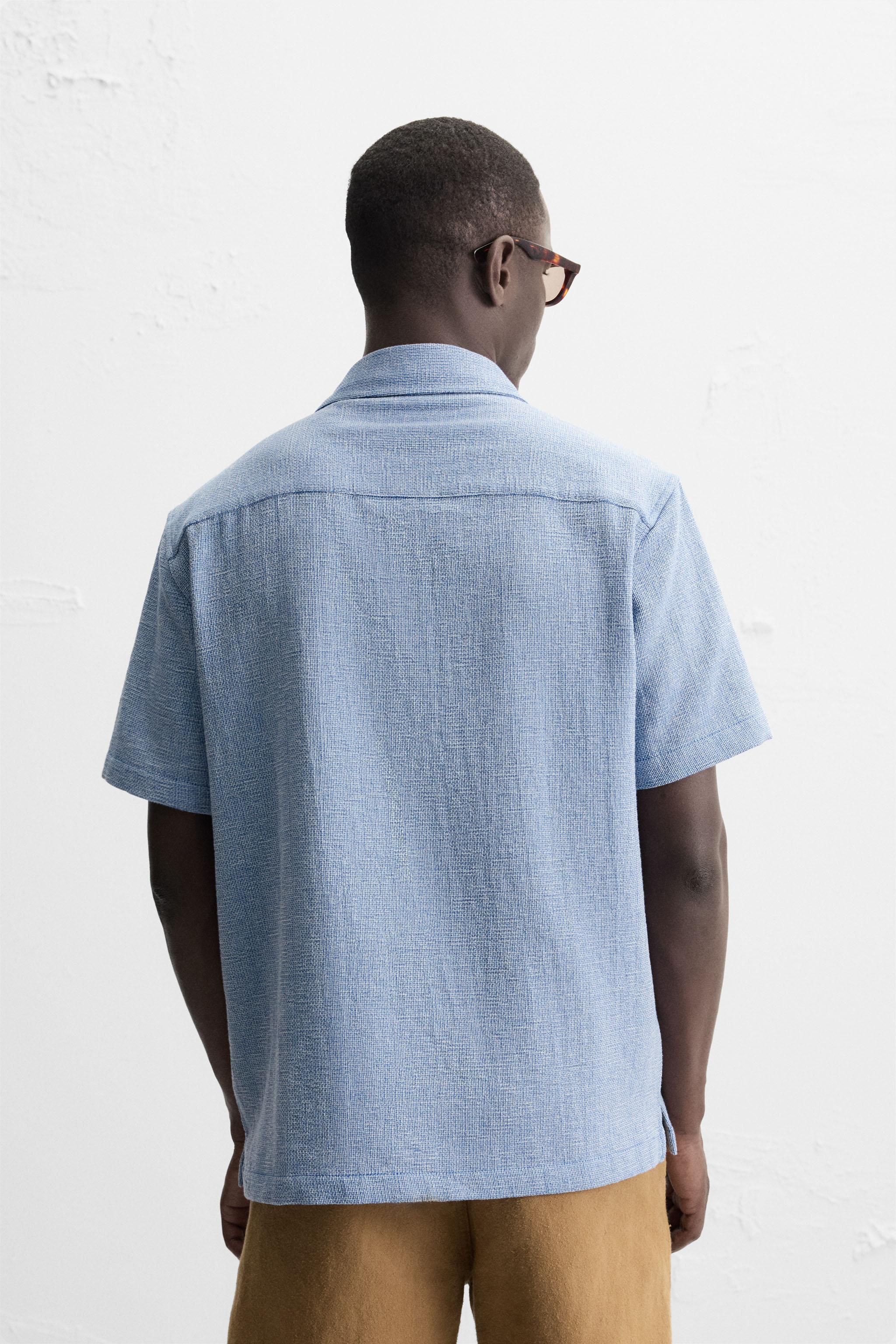 REGULAR FIT TEXTURED SHIRT