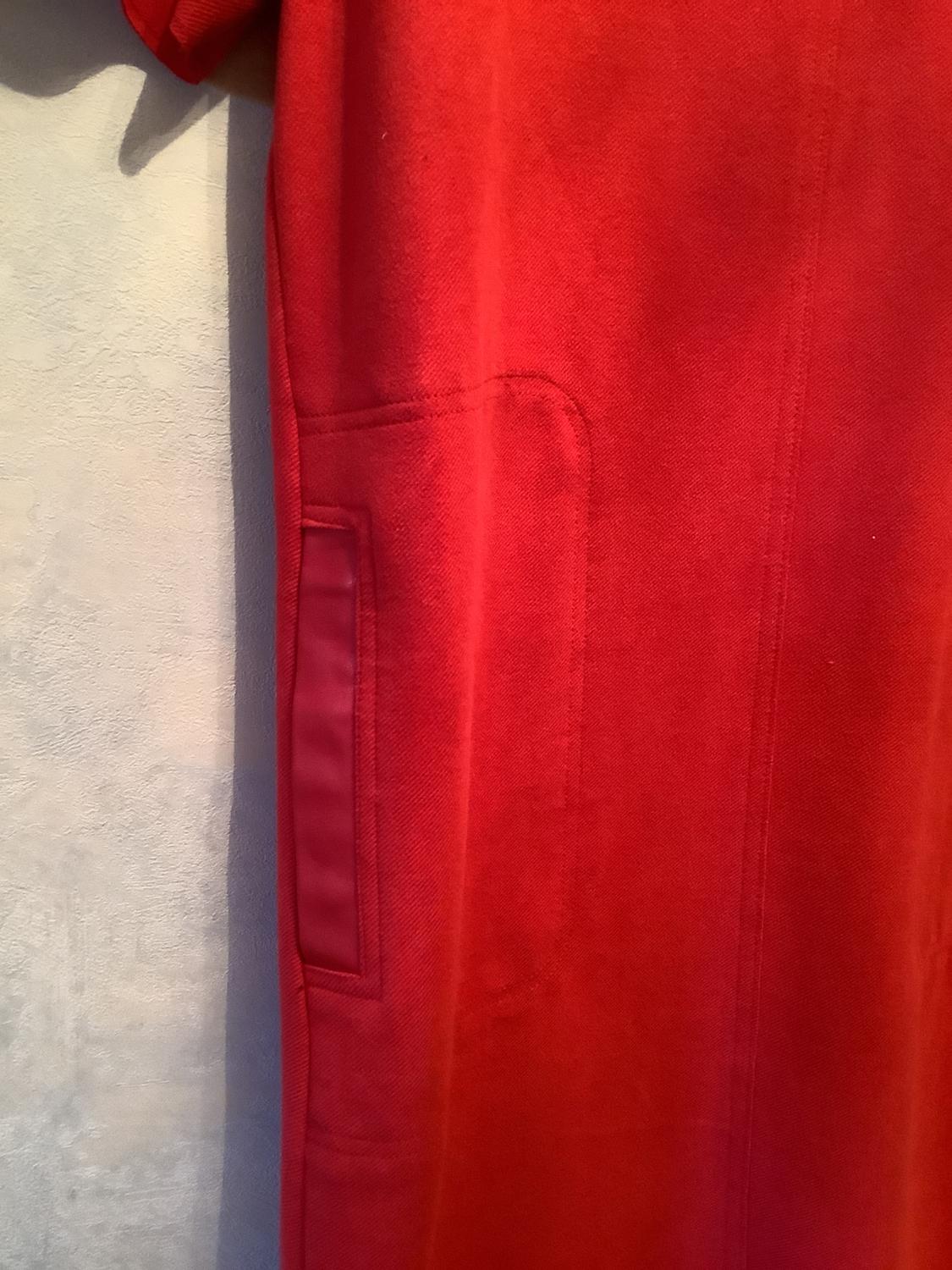 CONTRASTING FAUX SUEDE DRESS - Image 3