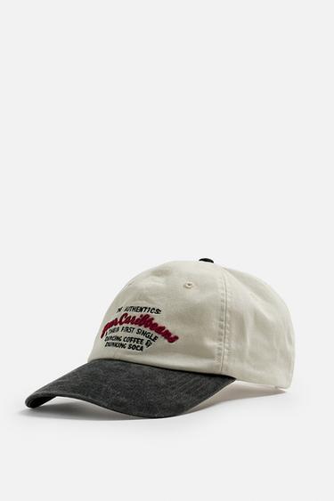 FADED EMBROIDERED CAP - Ecru by Zara - Image 0