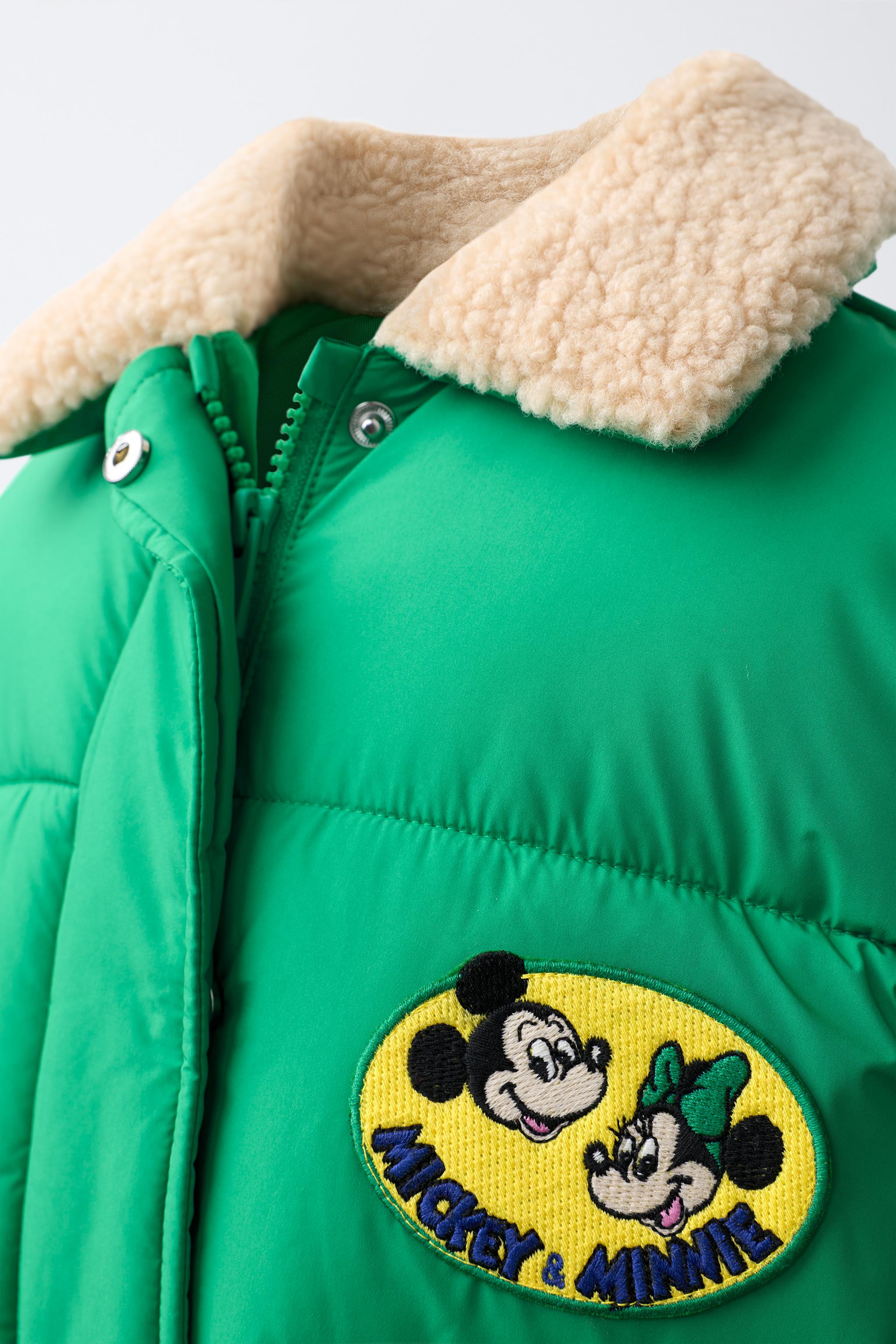 MICKEY AND MINNIE MOUSE © DISNEY PADDED FAUX SHEARLING JACKET