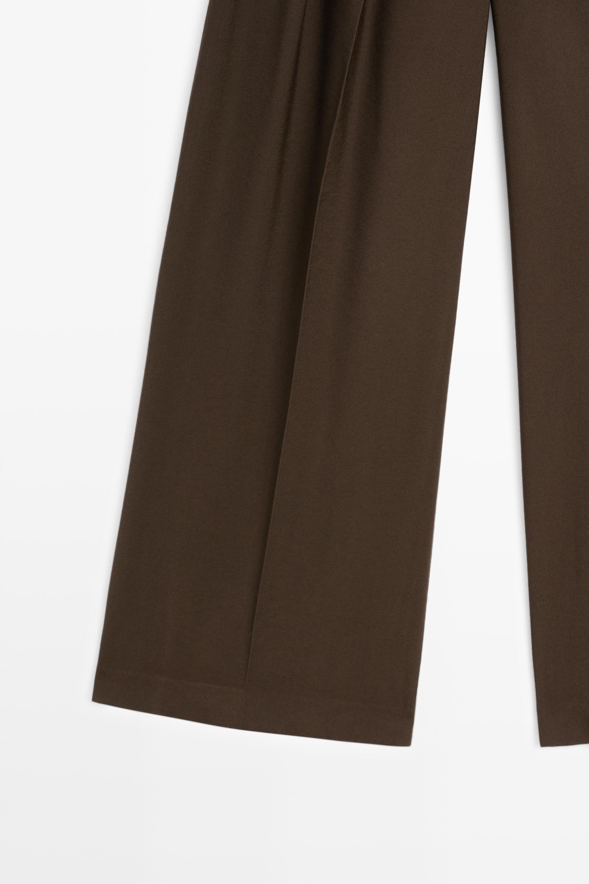 Pantalon large plissé