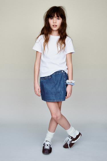 DENIM BERMUDA SKIRT - Blue by Zara