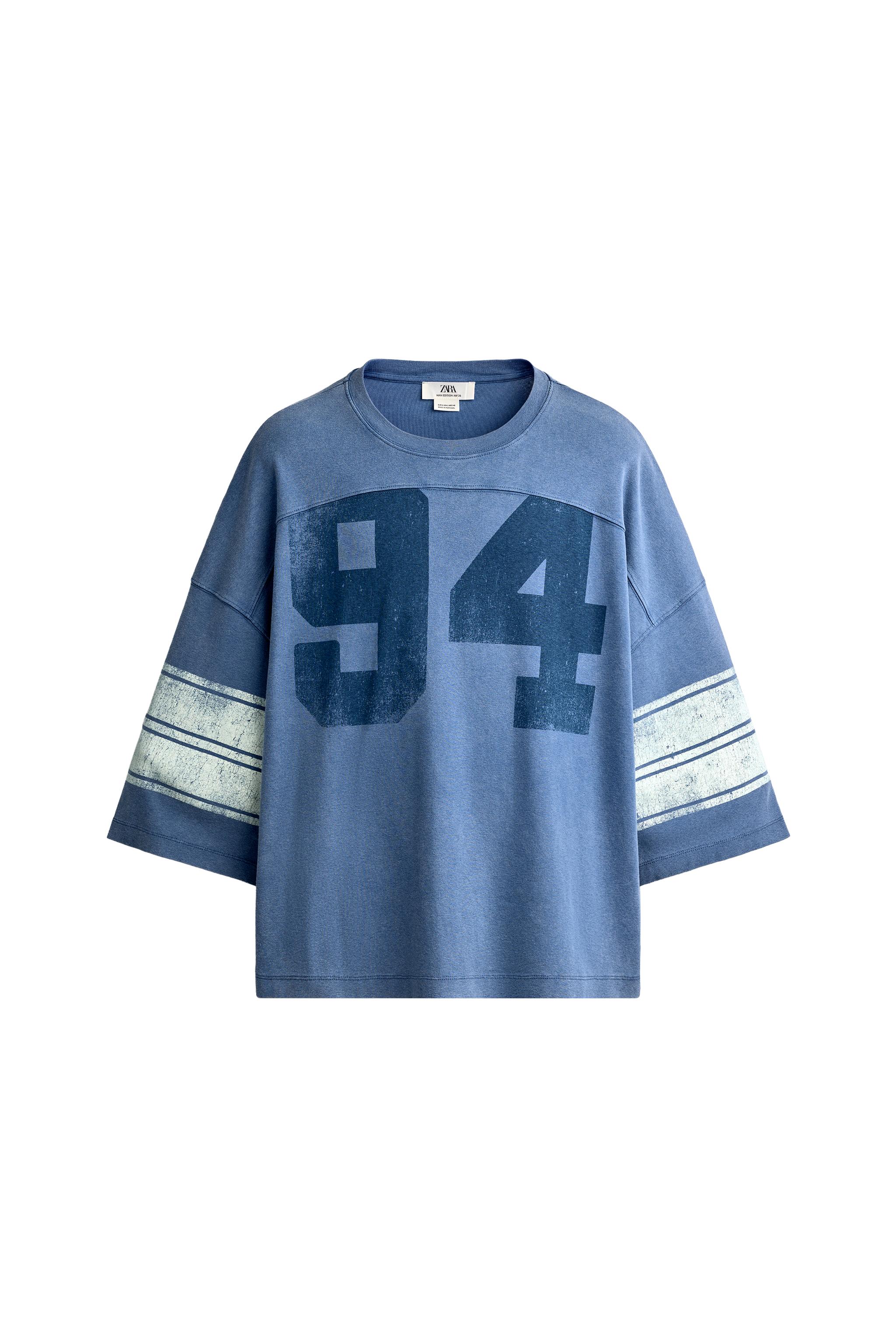 CAMISETA BOXY FIT PARCHES LAVADO EFECTO VINTAGE