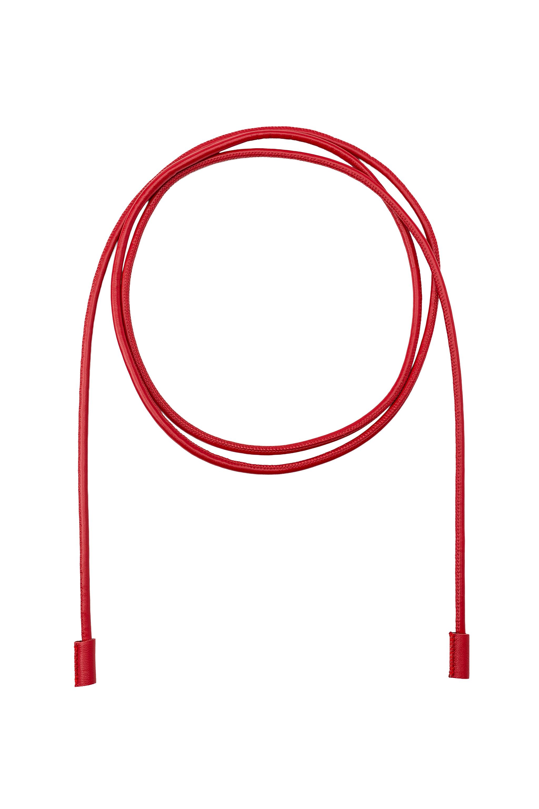 NWT Zara Red Leather Belt Wide Red Real Leather Belt With Golden Metal Buckle by ZARA  main image 4