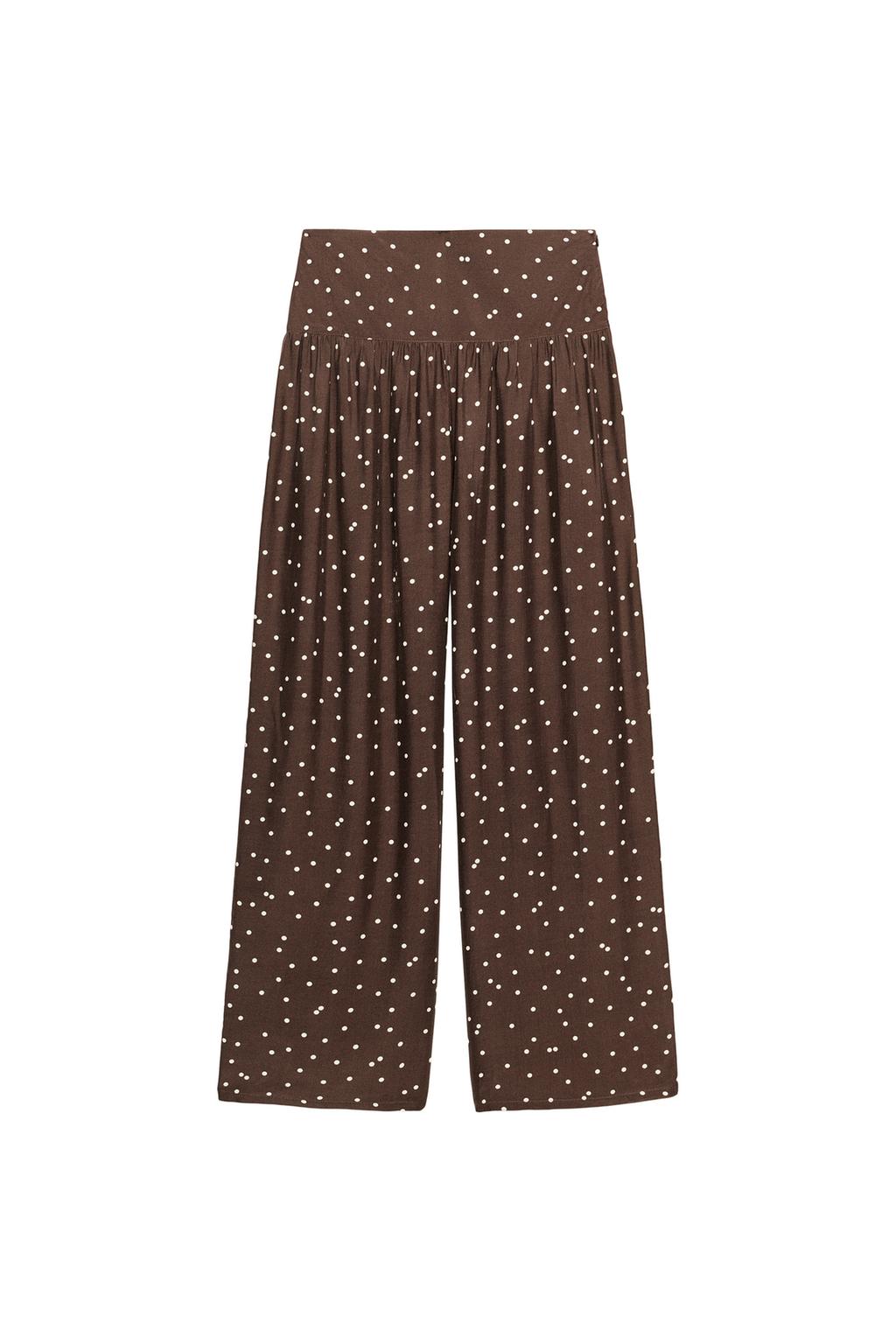 POLKA DOT WIDE LEG PANTS - image 3