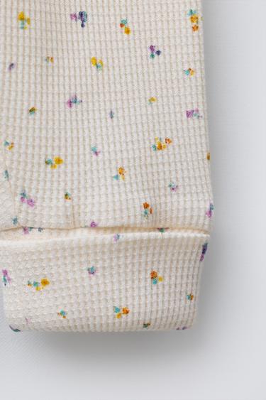 ENSEMBLE BODY ET LEGGING IMPRIMÉ FLEURS - Écru de Zara - Image 5