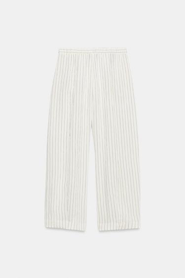 PANTALON BARREL ZW COLLECTION - rayures de Zara - Image 6