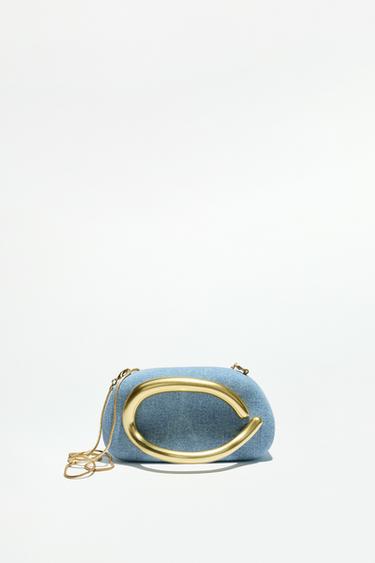 DENIM FABRIC MINAUDIÈRE BAG - Denim Blue by Zara