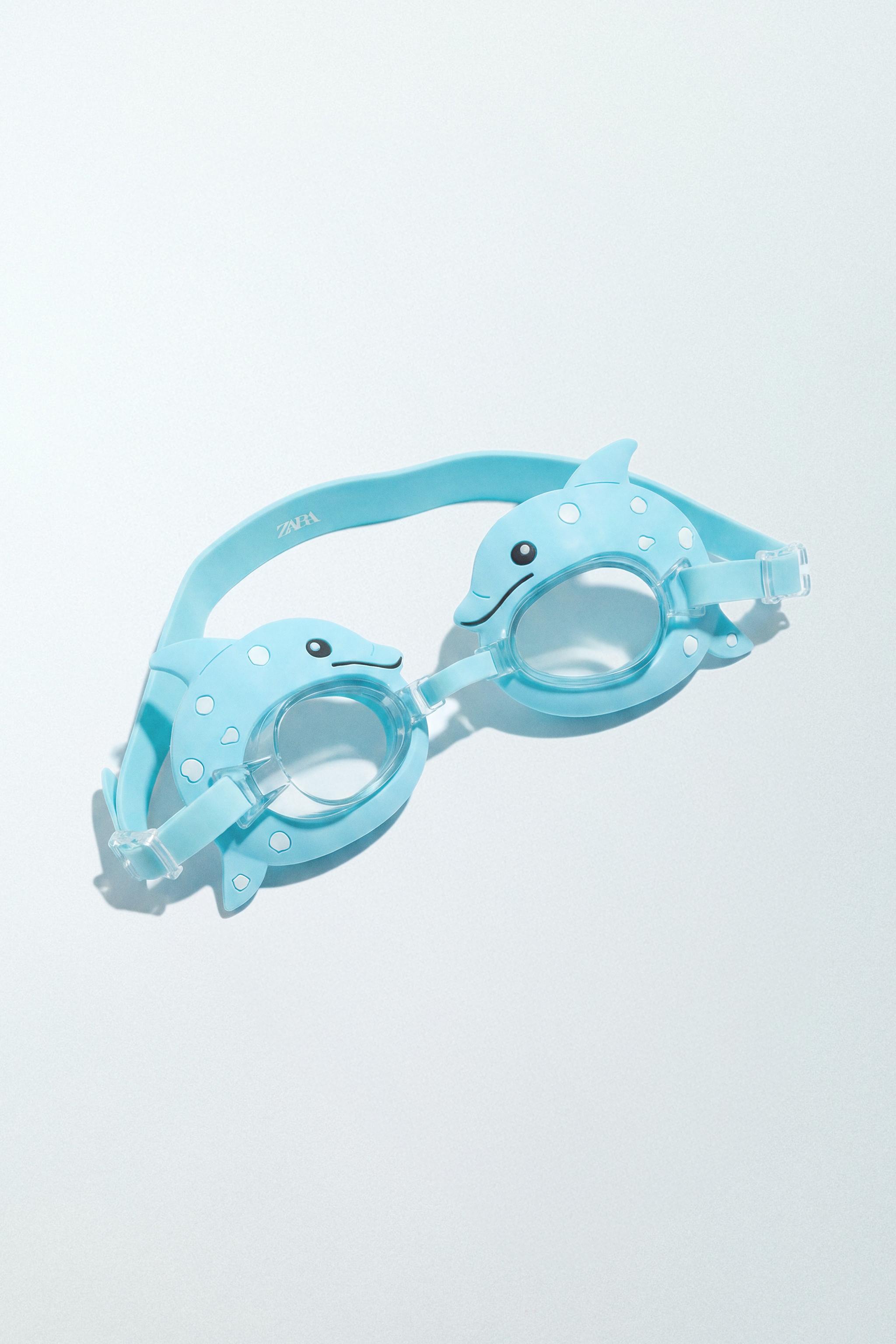 DOLPHIN SWIM GOGGLES — Light blue
