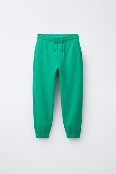 PLAIN JOGGING TROUSERS - Green by Zara - Image 0