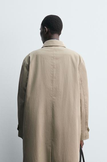 WATER-REPELLENT TRENCH COAT - Light beige by Zara - Image 2