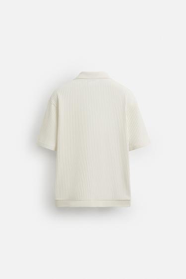 GILET CÔTELÉ - Blanc cassé de Zara - Image 7