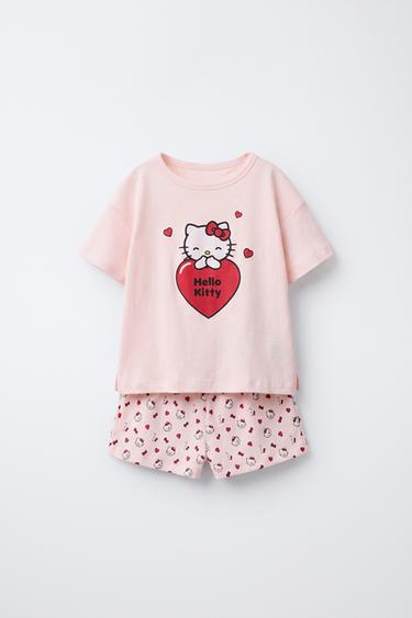 Zara 6-14 歲 HELLO KITTY © SANRIO 印花睡衣 - 淺粉紅色