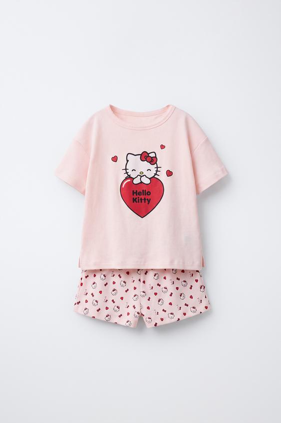 6-14 AÑOS/ PIJAMA ESTAMPADO HELLO KITTY© SANRIO - Rosa claro de Zara - Imagen 0
