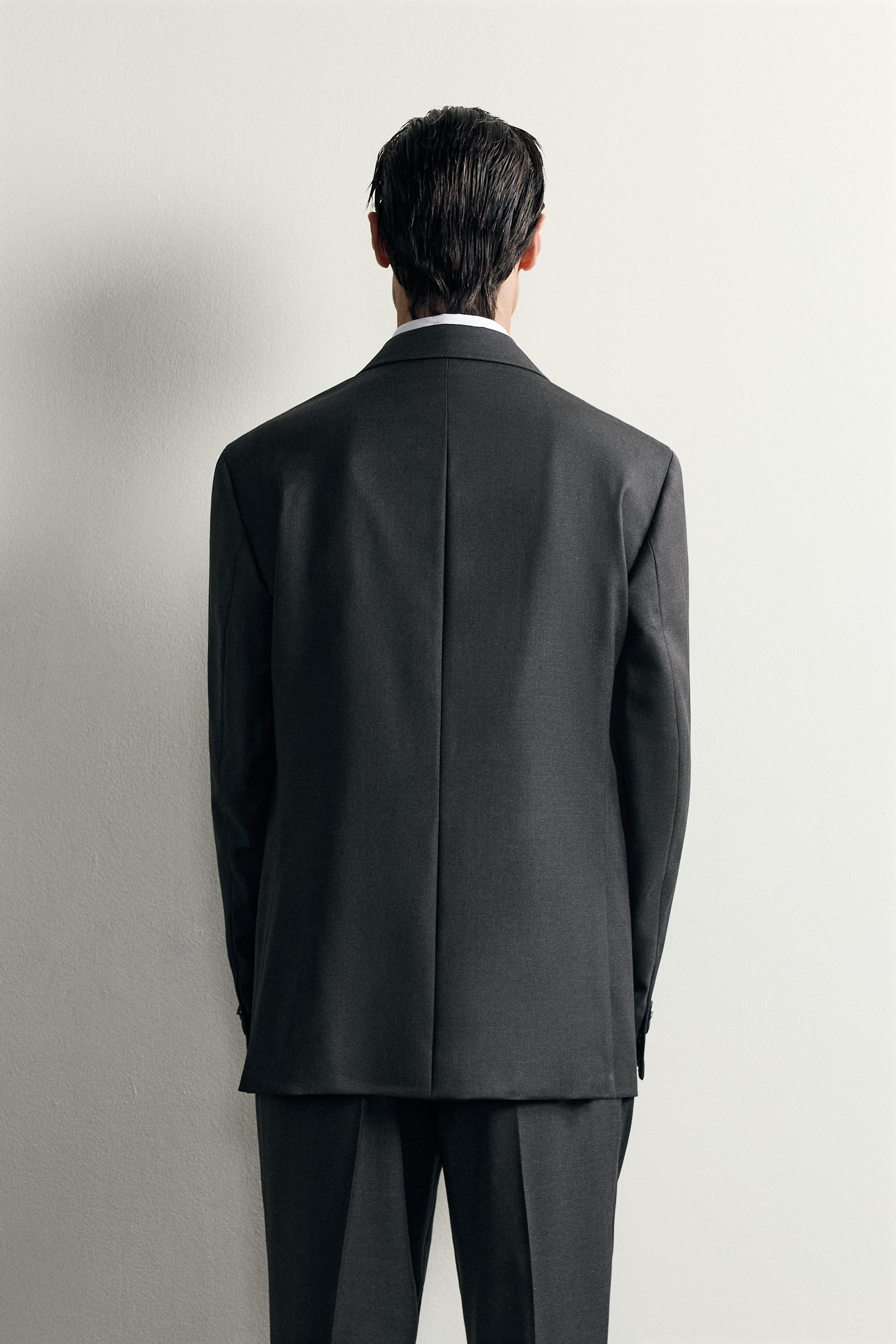 Zara %100 YÜN TAKIM BLAZER görsel 3